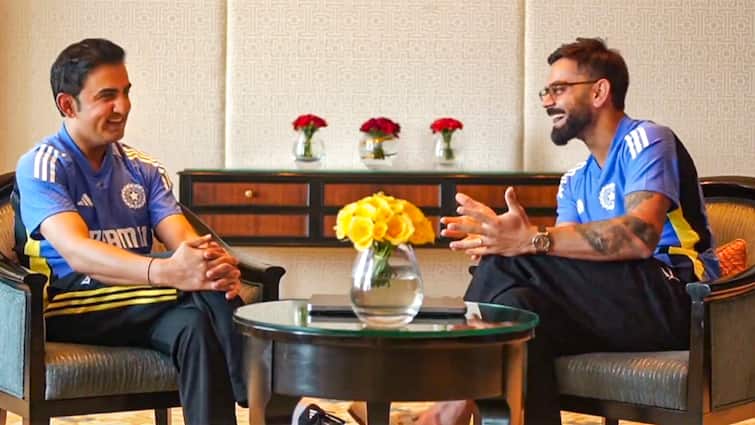 Gautam gambhir On His Relationship With Virat Kohli we will always remain friends abp live india 2047 summit We Were, Are, & Will Always Remain Friends...: Gauti On His Relationship With Virat Kohli