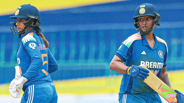 Jemimah Registers Historic Ton As India Women Break Several Batting Records Vs SA Women highest total 5th wicket partnership tri series Jemimah Registers Historic Ton As India Women Break Several Batting Records Vs SA Women