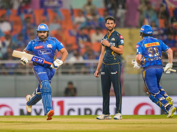 Rohit Sharma MI Overwhelm GT To Book Qualifier 2 Berth vs PBKS Rohit, MI Overwhelm GT To Book Qualifier 2 Berth vs PBKS