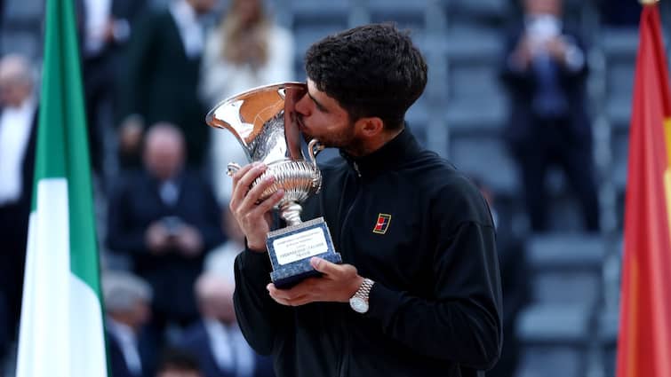 Home Favourite Jannik Sinner Stunned As Carlos Alcaraz Wins Rome Masters 2025 Title italy spain 
