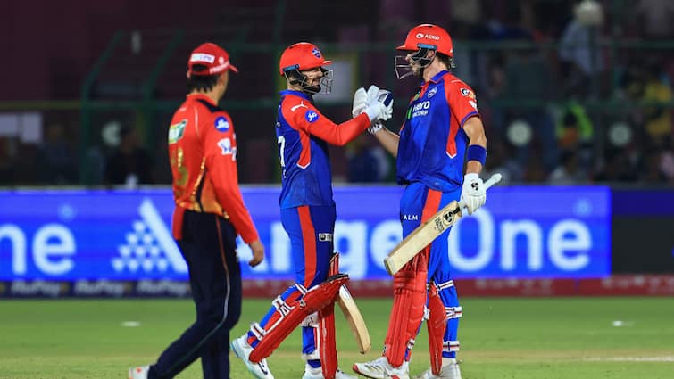 PBKS Top 2 Hopes Dented After Crucial Defeat To DC In Jaipur ipl 2025 updated points table most runs wickets playoffs race PBKS