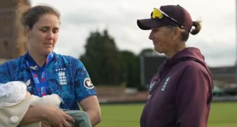 Nat Sciver Brunt Attends Interview With Her 2 Month Old Baby Watch: Nat Sciver-Brunt Attends Interview With Her 2-Month-Old Baby