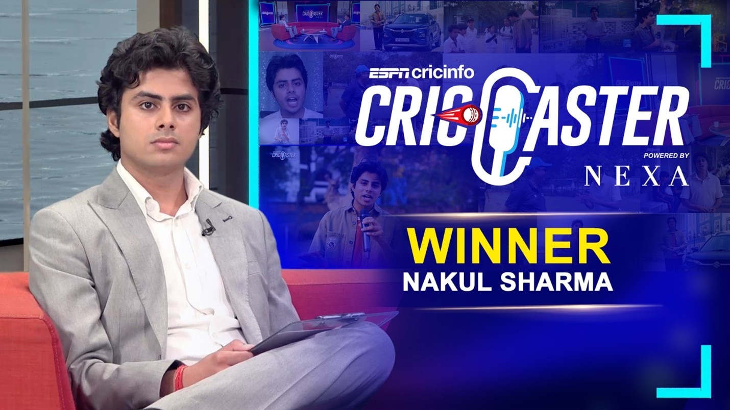 ESPNCRICINFO नेक्सा द्वारा संचालित उद्घाटन Criccaster के विजेता नाम