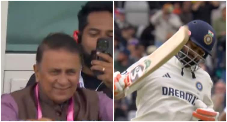 Sunil Gavaskar Special Request Rishabh Pant IND vs ENG Live Match Video Gavaskar Makes Special Request To Rishabh Pant During Live Match - WATCH
