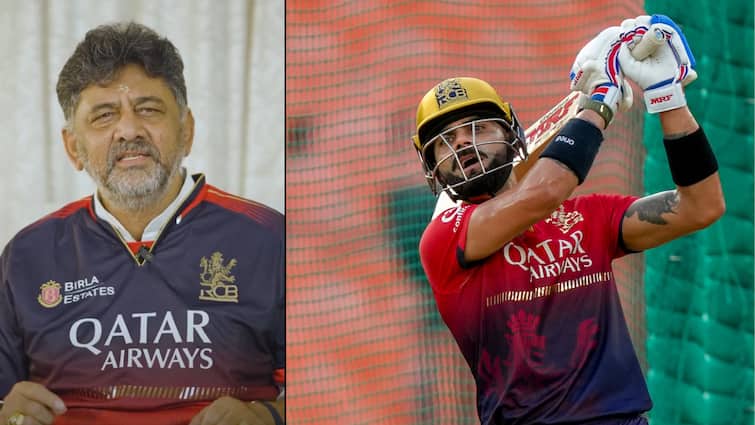 ipl 2025 Karnataka Deputy CM DK Shivakumar Sends Wishes To RCB Ahead Of Final Ee Sala Cup Namde Karnataka Deputy CM DK Shivakumar Sends Heartfelt Wishes To RCB Ahead Of IPL Final — Video