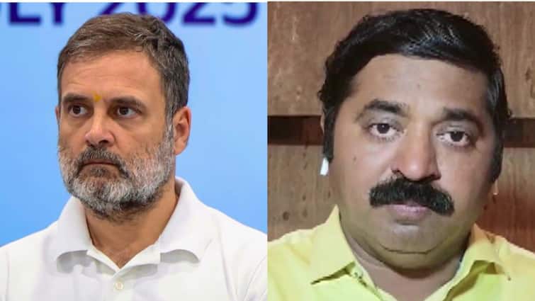 BJP Congress Rahul Gandhi Remarks on EC OBC Outreach Election Battle Ram Kadam BJP Slams Rahul Gandhi’s EC Remarks As ‘Whining Before Defeat’; Congress Hits Back