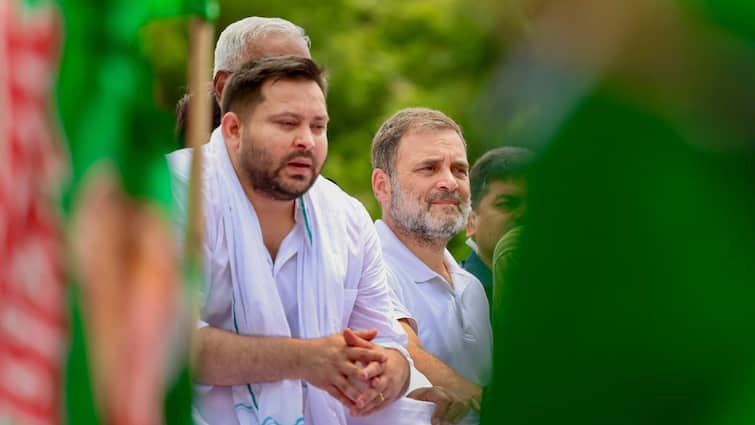 Rahul Gandhi Tejashwi Yadav ECI INDIA Bihar Bandh Congress RJD Bihar Voter List Revision Rahul Gandhi Alleges 