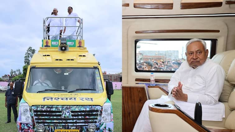 Armed With Nischay Rath From Haryana Nitish Kumar Embarks On Bihar Poll Campaign Armed With 