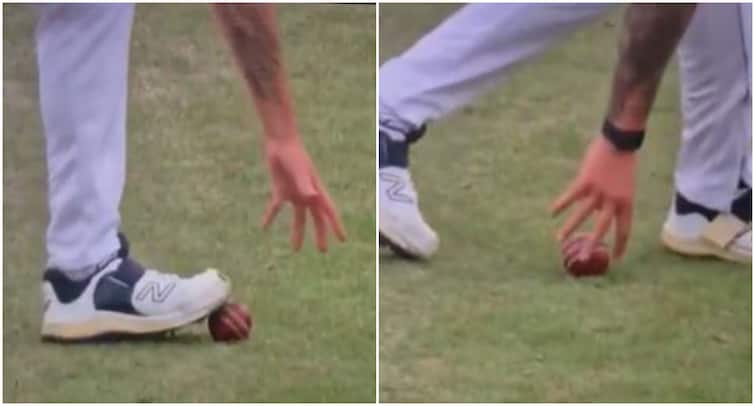 IND vs ENG Caught On Camera England Brydon Carse Ball Tampering video Caught On Camera: England