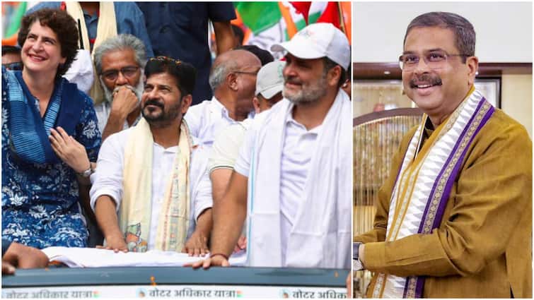 Union Minister Slams Gandhis For Sharing Stage With Revanth Reddy in Bihar Voter Adhikar Yatra Union Minister Slams Gandhis For Sharing Stage With Revanth Reddy in Bihar Voter Adhikar Yatra