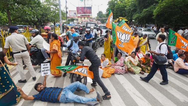 Bihar Bandh News RJD Alleges Pregnant Woman Stopped Teachers Clothes Pulled During BJP Protest Bihar Bandh: RJD Alleges Pregnant Woman Stopped, Teachers