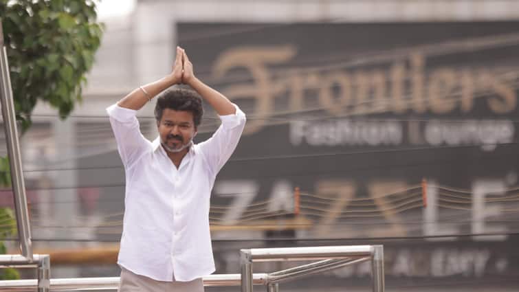 TVK Chief Vijay Trichy Campaign Targets DMK At Tiruchirappalli But Audio Issues Drown Out Speech TVK Chief Vijay Targets DMK At Tiruchirappalli Rally, But Audio Issues Drown Out Speech