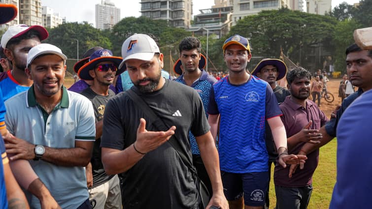 india vs australia fans rally behind rohit sharma as he trains for odi series watch video Watch: Fans Rally Behind Rohit Sharma As He Trains For IND vs AUS ODI Series