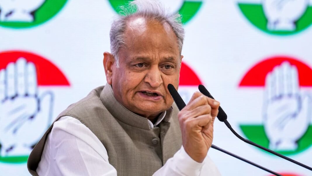 Ashok Gehlot NDA Manifesto String Of Lies Congress ‘String Of Lies’: Ashok Gehlot Slams NDA Manifesto Released In Just 26 Seconds