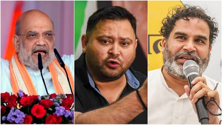 Bihar Election Schedule 2025 Amit Shah Tejashwi Yadav Prashant Kishor Congress Set Tone For Battle Bihar Election Dates Out: Amit Shah, Tejashwi Yadav, Prashant Kishor, Congress Set Tone For Battle