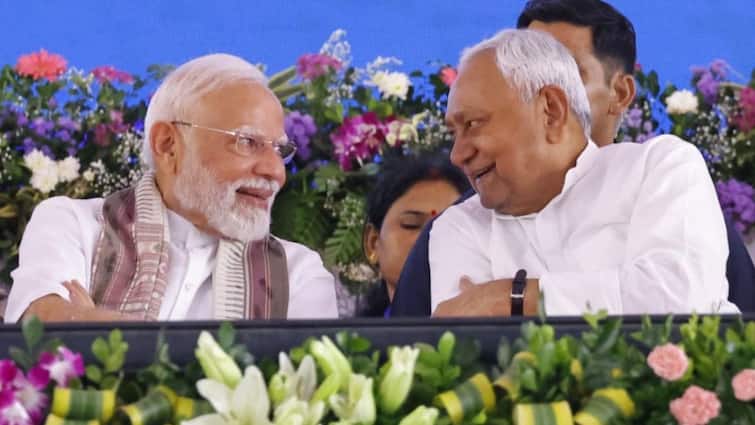 bihar elections 2025 nayab saini praises modi nitish slams lalu rule Congress-Lalu Rule Made The Poor Poorer, Says Haryana CM Nayab Saini Ahead Of Bihar Polls