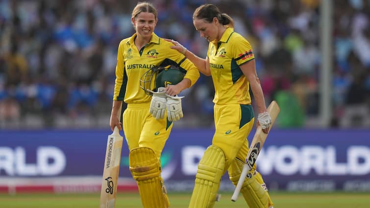 ind vs aus womens world cup semi final australia pile up 338 india face massive chase ICC Women’s World Cup Semi-Final: Australia Pile Up 338, India Face Massive Chase