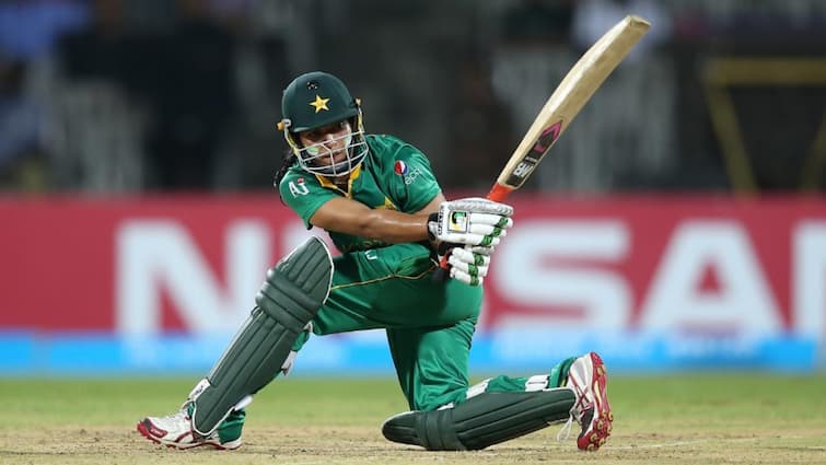 india vs pakistan icc reprimands sidra amin for code of conduct breach during world cup clash ICC Reprimands Pakistan’s Sidra Amin For Code Of Conduct Breach During India World Cup Clash