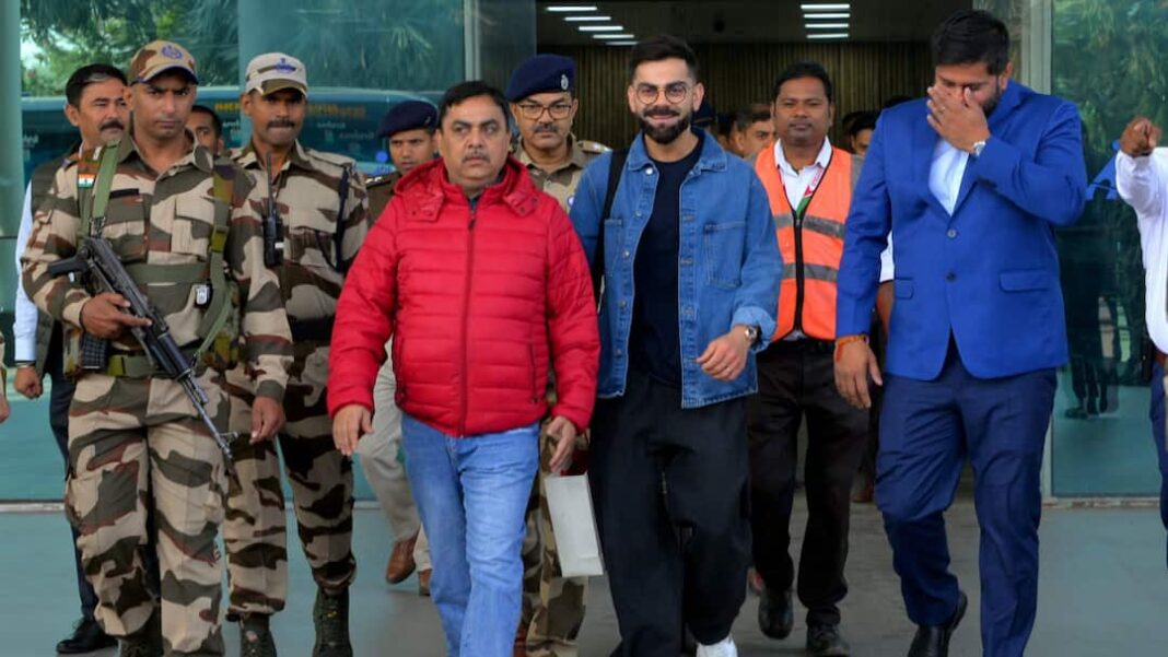 IND vs SA Virat Kohli Lands in Ranchi Days Before India’s ODI Clash With South Africa Watch Video WATCH: Virat Kohli Lands in Ranchi Days Before India’s ODI Clash With South Africa