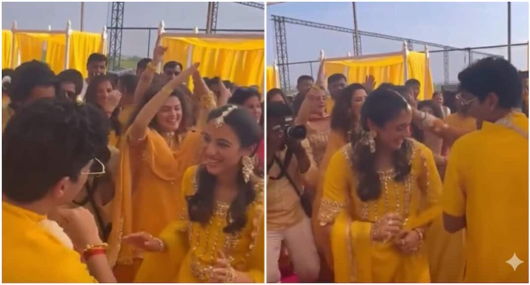 Smriti Mandhana Palash Muchhal Set Haldi Floor On Fire With Their Dance Moves Watch Throwback Video: Smriti And Palash Set Haldi Floor On Fire With Their Dance Moves