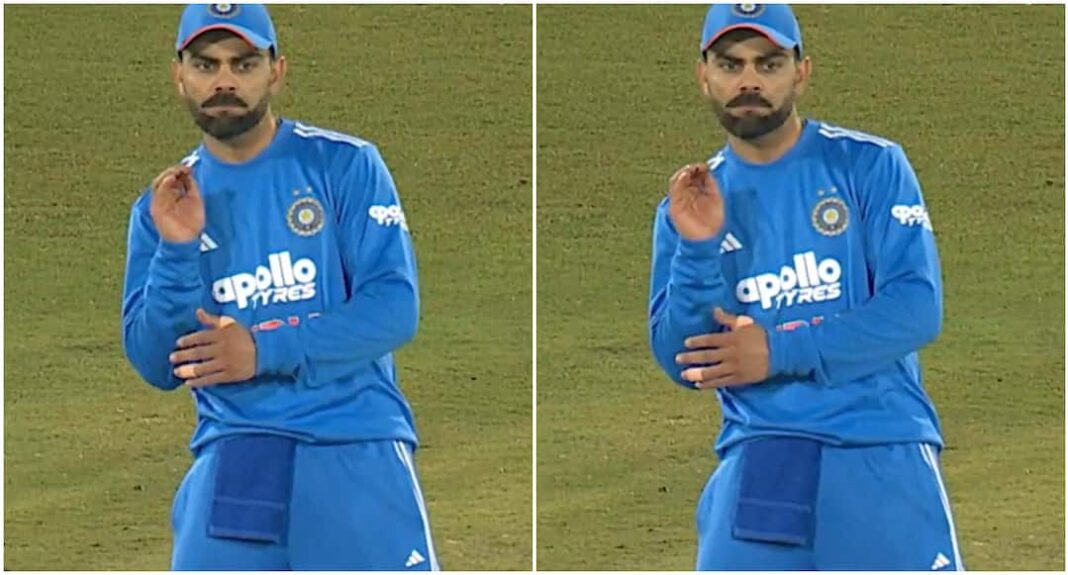 IND vs SA Virat Kohli Babaji Ka Thullu Gesture At Raipur vs Temba Bavuma Goes Viral Watch: Virat Kohli