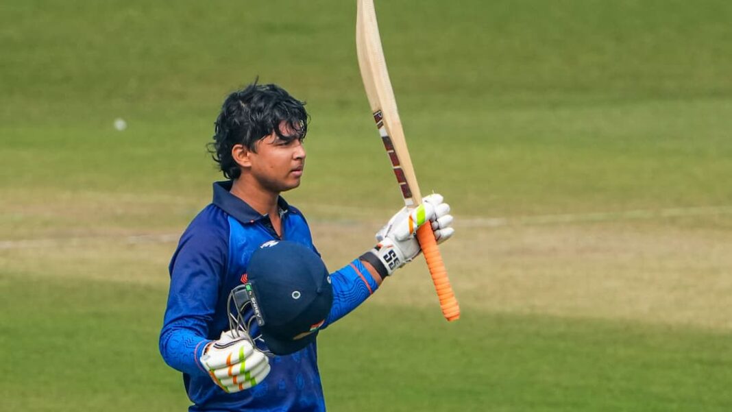 SMAT 2025 Vaibhav Suryavanshi Makes History Breaks Youngest Centurion Record With 61 Ball 108 Knock Vaibhav Suryavanshi Makes History! Breaks Youngest SMAT Centurion Record With 61-Ball 108 Knock