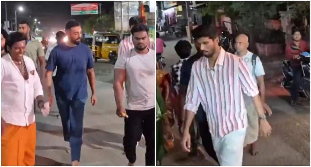 विश्व कप जीत के बाद वरुण चक्रवर्ती और वाशिंगटन सुंदर ने गिरिवलम का प्रदर्शन किया - देखें
