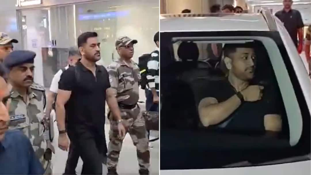 एमएस धोनी भारत बनाम न्यूजीलैंड टी20 विश्व कप फाइनल के लिए अहमदाबाद पहुंचे - देखें
