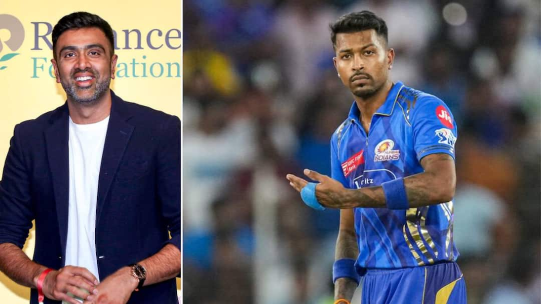 आर अश्विन चाहते हैं कि हार्दिक पंड्या की जगह मुंबई इंडियंस को आईपीएल का कप्तान बनाया जाए
