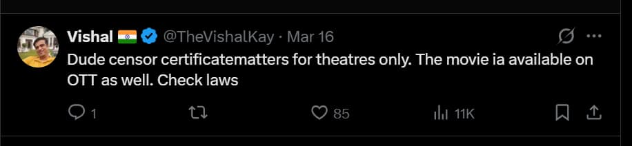 पसंदीदा फिल्म धुरंधर': 14 वर्षीय वैभव सूर्यवंशी ने 'ए-रेटेड' फिल्म कैसे देखी? इंटरनेट प्रतिक्रियाएँ