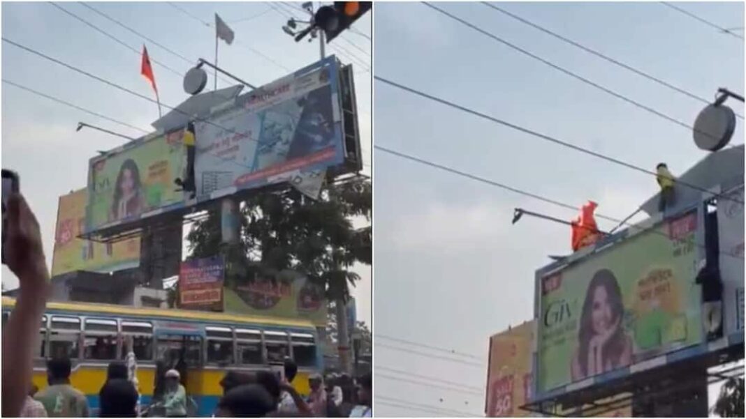 बंगाल के उत्तर दिनाजपुर में झंडा फहराने को लेकर बीजेपी और टीएमसी के बीच झड़प हो गई
