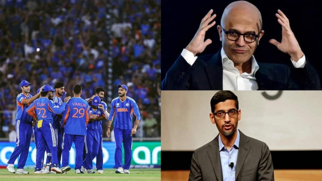 'शानदार जीत': ग्लोबल टेक लीडर्स पिचाई, नडेला ने भारत की टी20 जीत की सराहना की
