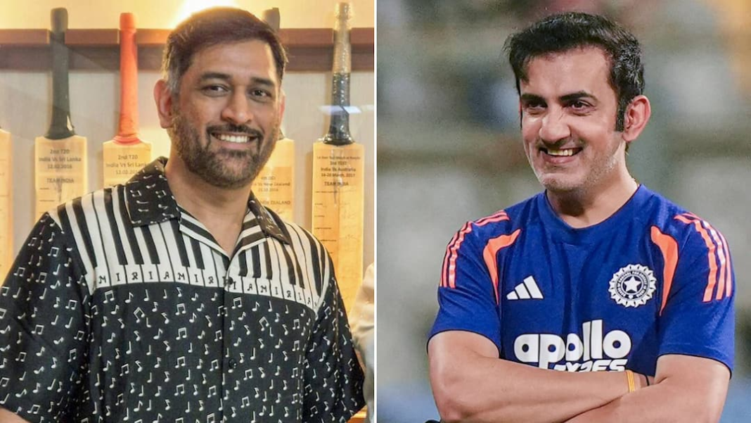 टी20 विश्व कप जीत के बाद एमएस धोनी ने गौतम गंभीर को चिढ़ाया: “कोच साहब मुस्कुराइए…”
