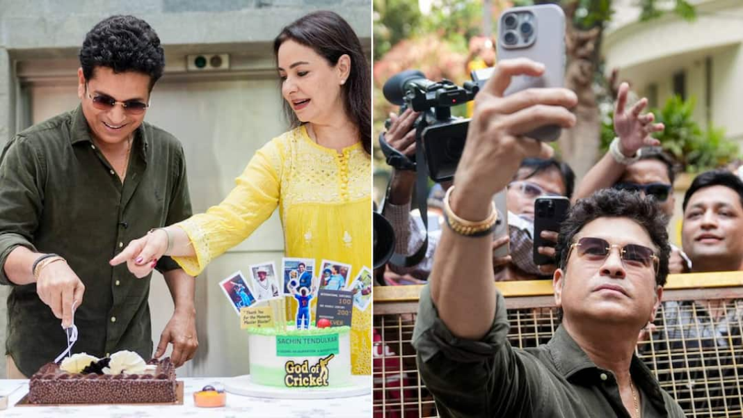 देखें: सचिन तेंदुलकर ने 53वें जन्मदिन पर मुंबई स्थित घर के बाहर प्रशंसकों के साथ केक काटा
