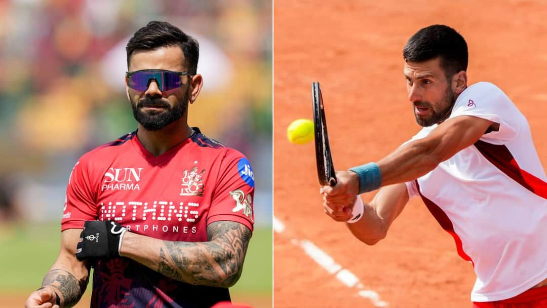 नोवाक जोकोविच से विराट कोहली की बड़ी प्रशंसा: 'वही कारण है जिससे मैंने क्रिकेट खेलना शुरू किया'
