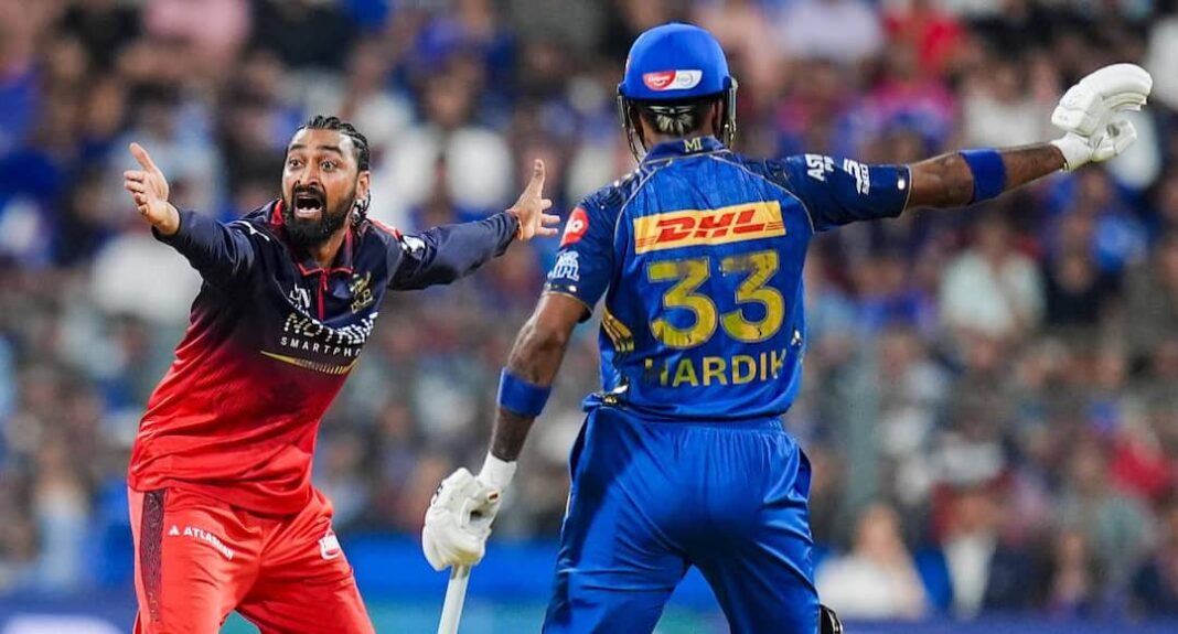 देखें: पंड्या ब्रदर्स के बीच दरार? तनावपूर्ण एमआई बनाम आरसीबी फुटेज वायरल हो गया
