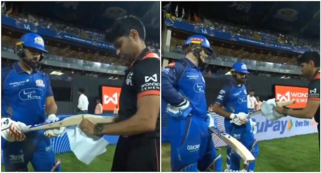 देखें: वानखेड़े में ड्रामा! रोहित शर्मा का बल्ला हुआ फेल, फिर हुआ निरीक्षण
