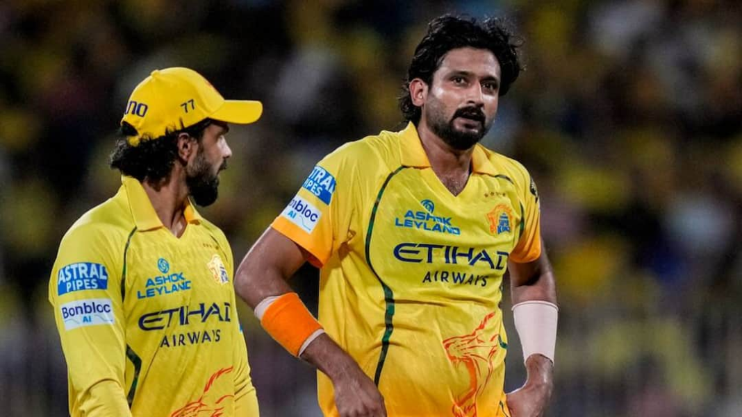 खलील अहमद के आईपीएल 2026 से बाहर होने से सीएसके को तगड़ा झटका: रिपोर्ट
