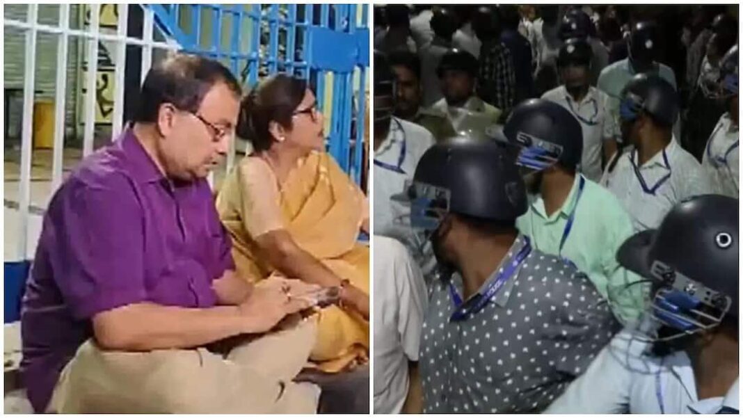 पश्चिम बंगाल चुनाव: स्ट्रांग रूम के बाहर टीएमसी का विरोध, सुरक्षा बढ़ाई गई
