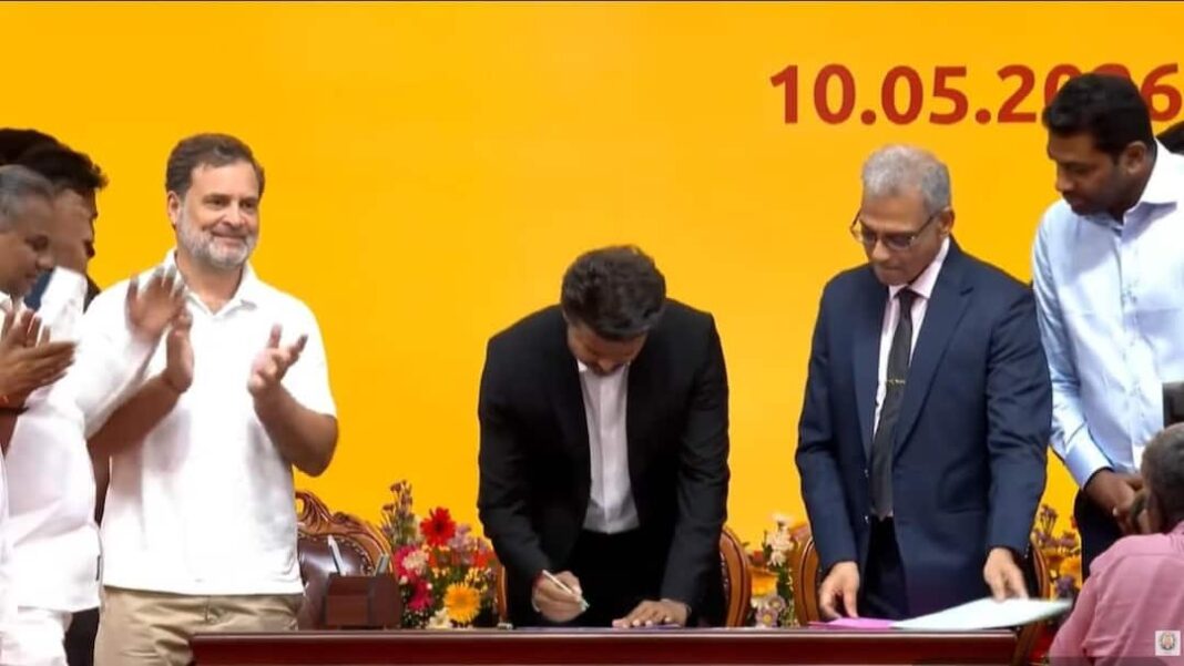 200 यूनिट मुफ्त बिजली, महिला सुरक्षा के लिए विशेष बल: सीएम विजय का पहला आदेश
