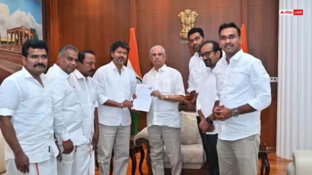 तमिलनाडु सरकार गठन पर बातचीत तेज; वीसीके ने विजय की टीवीके से डिप्टी सीएम पद मांगा
