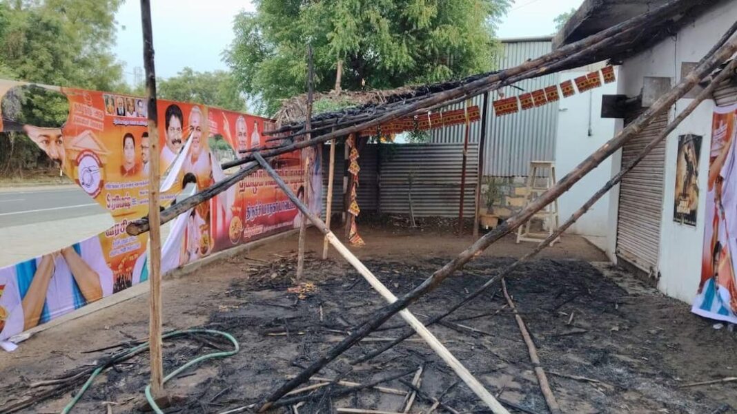तमिलनाडु में मतगणना से पहले विजय के टीवीके कार्यालय में आग लगा दी गई; नेताओं ने तत्काल गिरफ्तारी की मांग की
